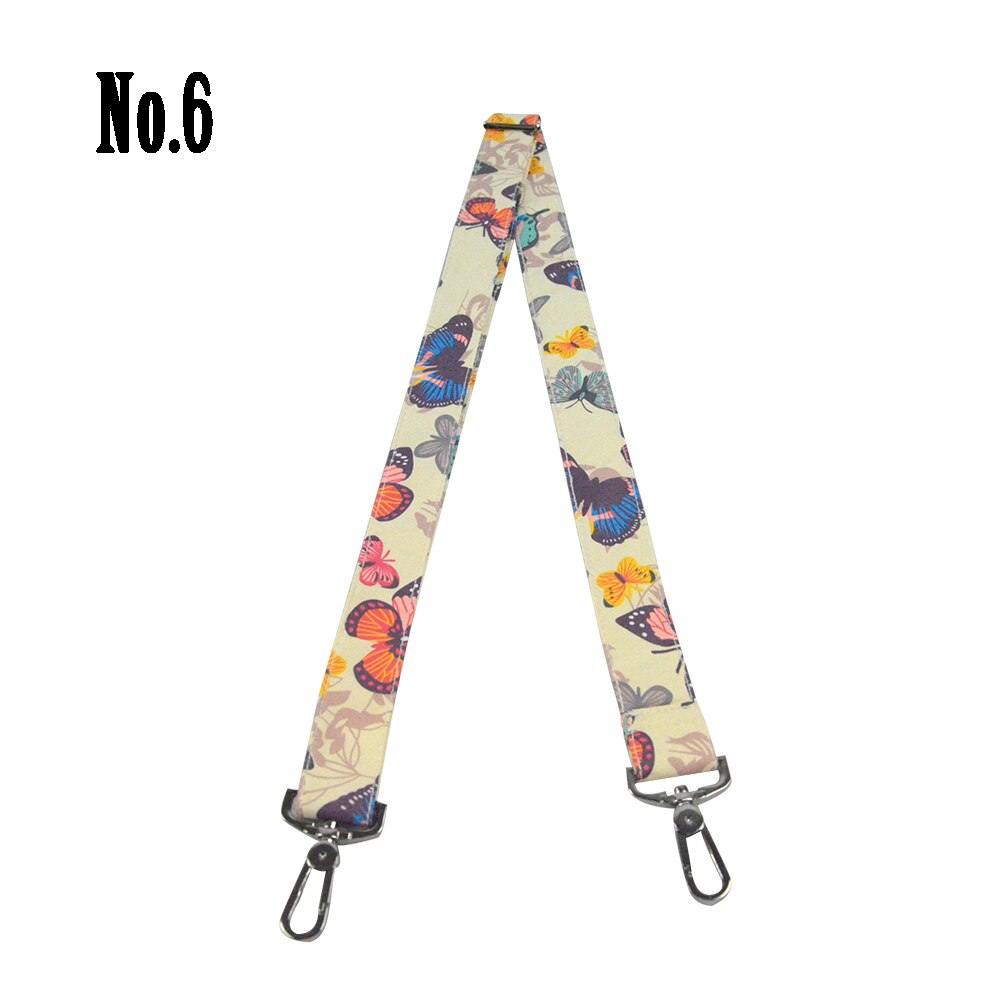 Tanqu 1 stycke mjukt blommigt handtag med justerbart längd med spänne för klassiska mini obag handtag för o väska för handväska dam & #39 ;s väskor: No 6