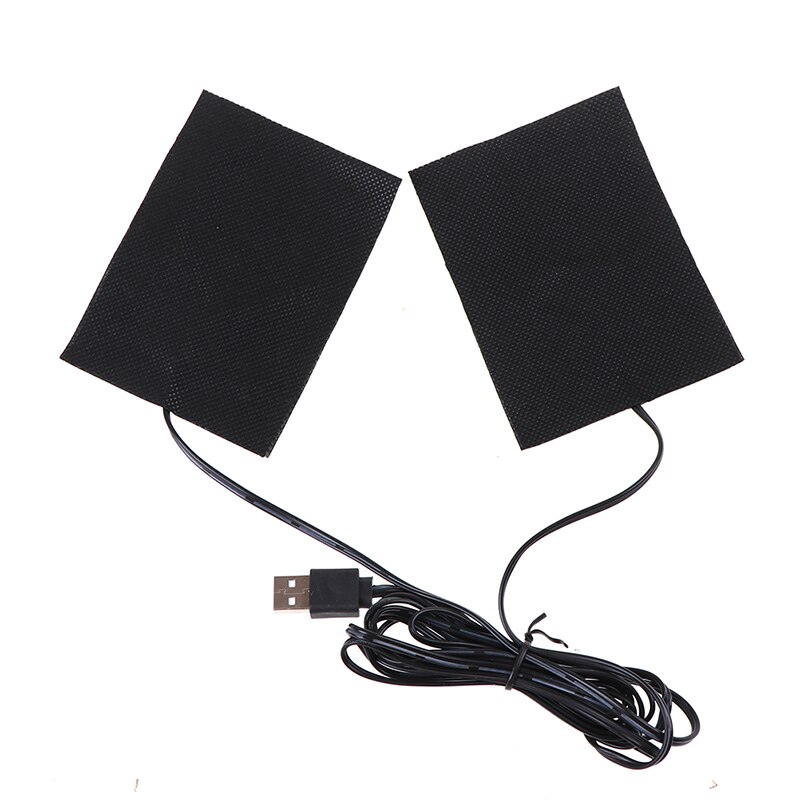 Almohadilla de calefacción eléctrica USB, 3 engranajes, temperatura ajustada, chaleco térmico DIY, chaqueta, ropa, guantes, zapatos, almohadillas calentadas,