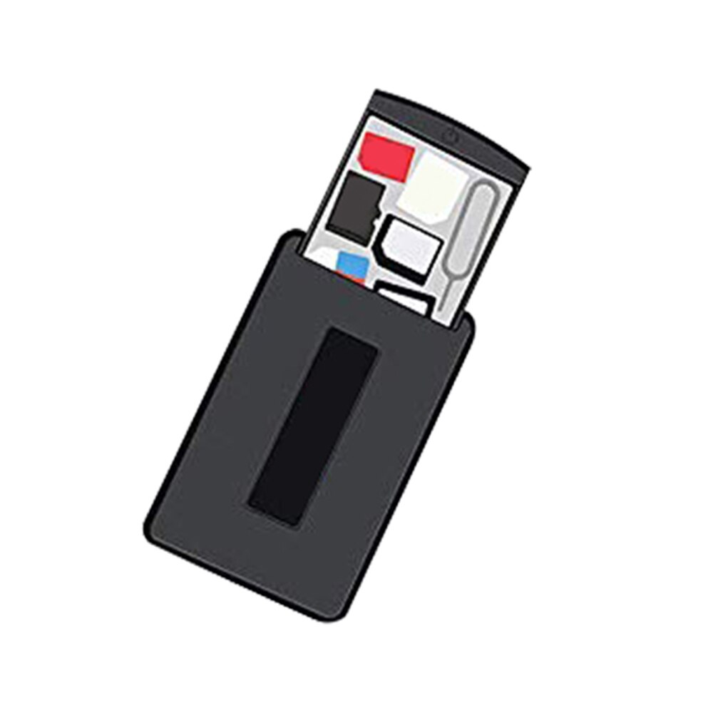 SD Card Organizer Spill Proof Portable Spill Proof Durable SD Card Organizer Compact Safe SIM Card Case