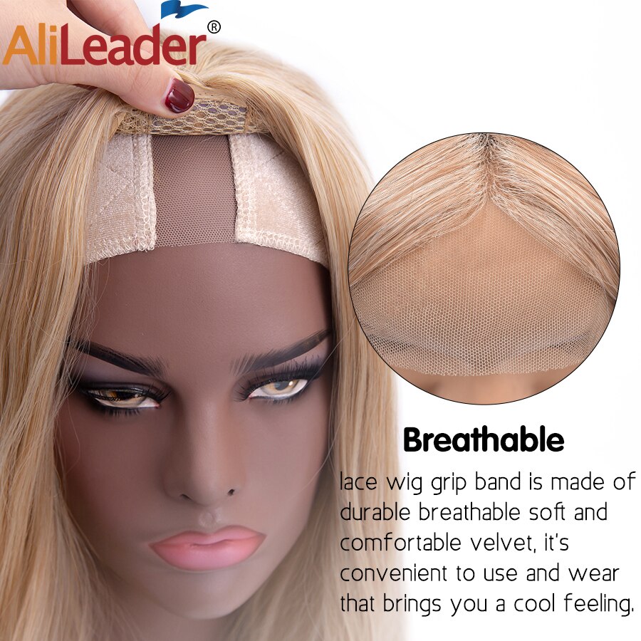 Alileader Best Wig Accessories Wig Grip Black Beige Brown Comfortable Adjustable Wig Grip Band Headband 1Pcs/Lot 5Colors