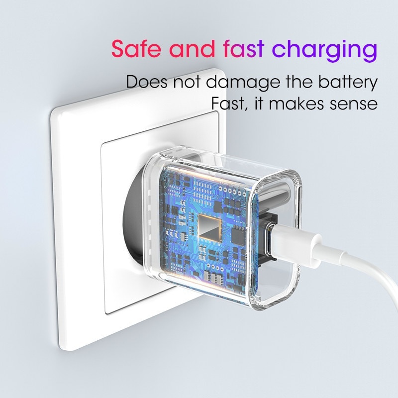 USB C 20W Power Type-C Wall Fast Charger for iPhone 12 11 Pro Max X XS MacBook Air iPad Pro Samsung S30 S20 S21 Note 20 10