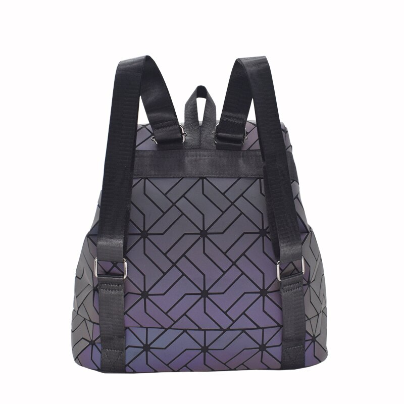 Mochilas de lujo para mujer, bandoleras de , luminosas, geométricas, escolares, holográficas