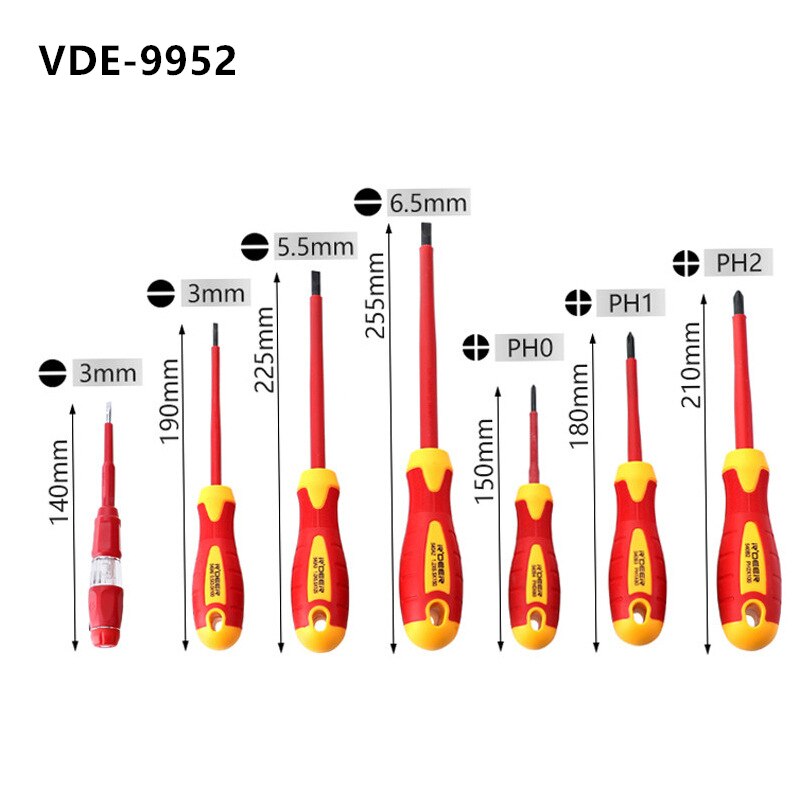 Insulated Screwdriver Set 1000V Electrician Repair Pliers Magnetic Screwdriver Industry Plier Electrician Hand Tool Set