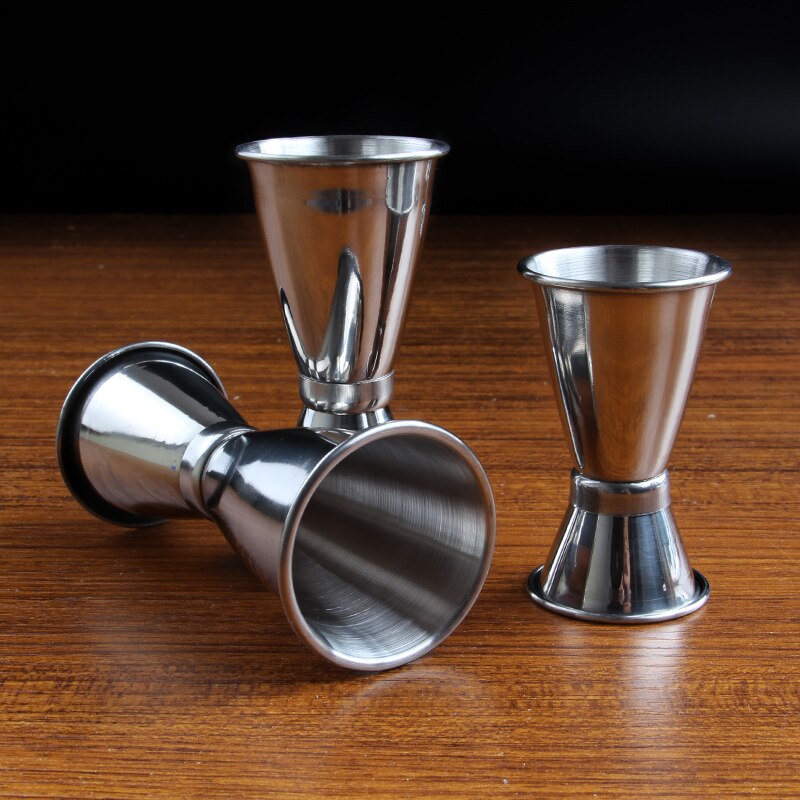 stainless steel Cocktail Double measuring cup for liquor bars Bistro Jigger Cocktail glass of mixed alcohol measuring
