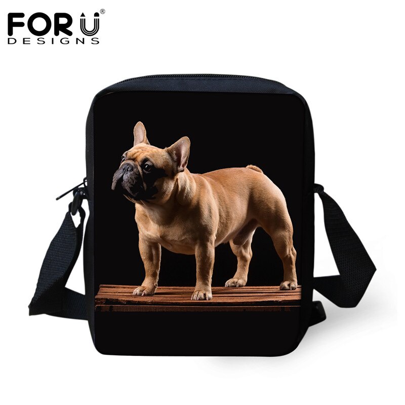 FORUDESIGNS kobiety Mini krzyż ciała torby dla dziewcząt chłopców słodkie 3D buldog francuski druku damskie Messenger torby podróżne torebka na ramię: H5789E