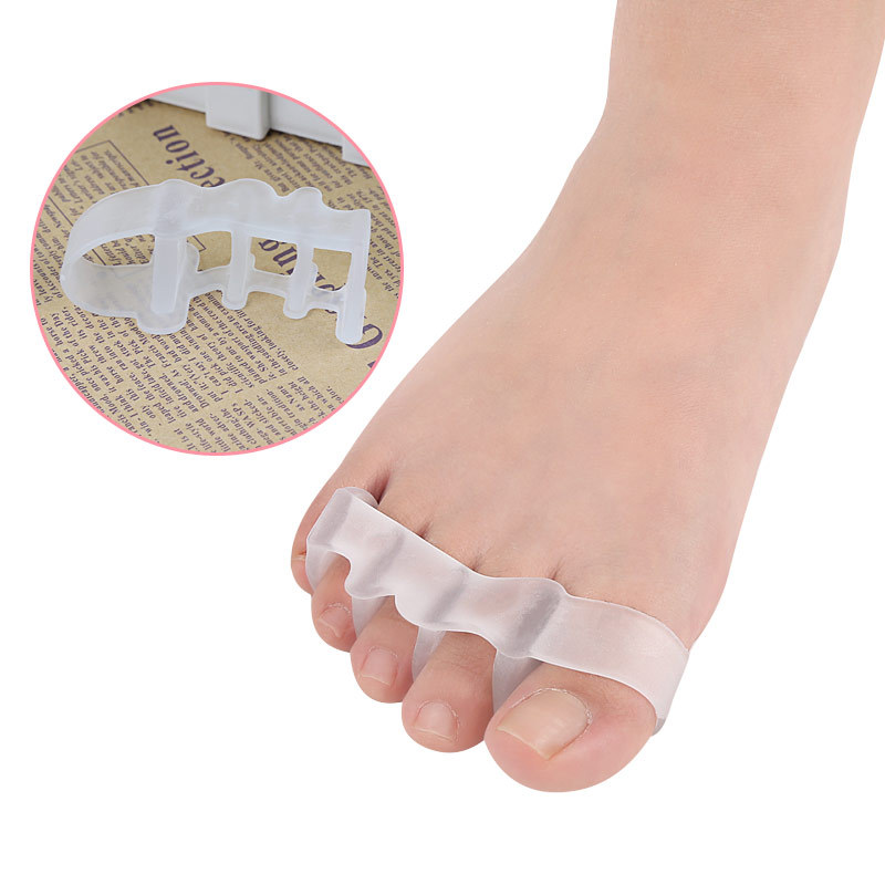 2 stk= 1 par hallux valgus knyster hammerbeskytter finger tå separator fodpleje glattejern corrector bursitis tommelfinger pedicure