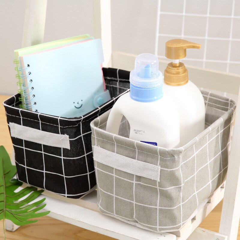 Diy opbevaringskurv vandtæt stof opbevaringsboks til diverse undertøj kosmetisk bog arrangør container vasketøjskurv