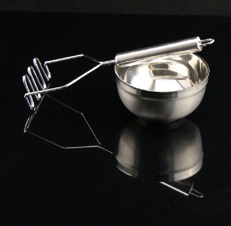 Utensilios de cocina de acero inoxidable, máquina de lodo de la papa a presión, triturador de patatas, herramientas para frutas y verduras, accesorios