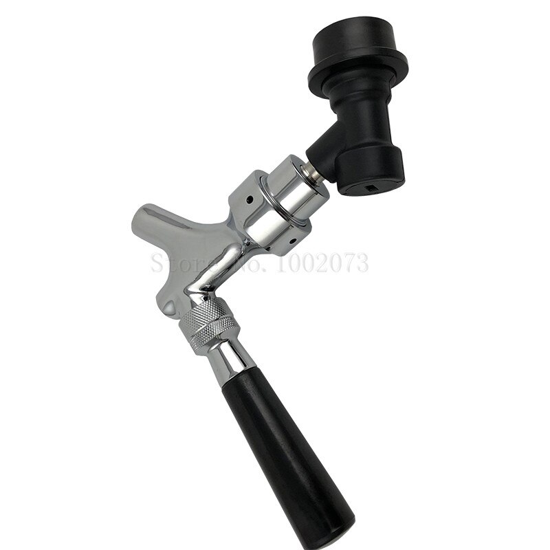 Homebrew Beer Tap Polished Chrome Draft Beer Faucet - Keg Tap Kegerator Spout With Ball Lock Quick Disconnect Kit