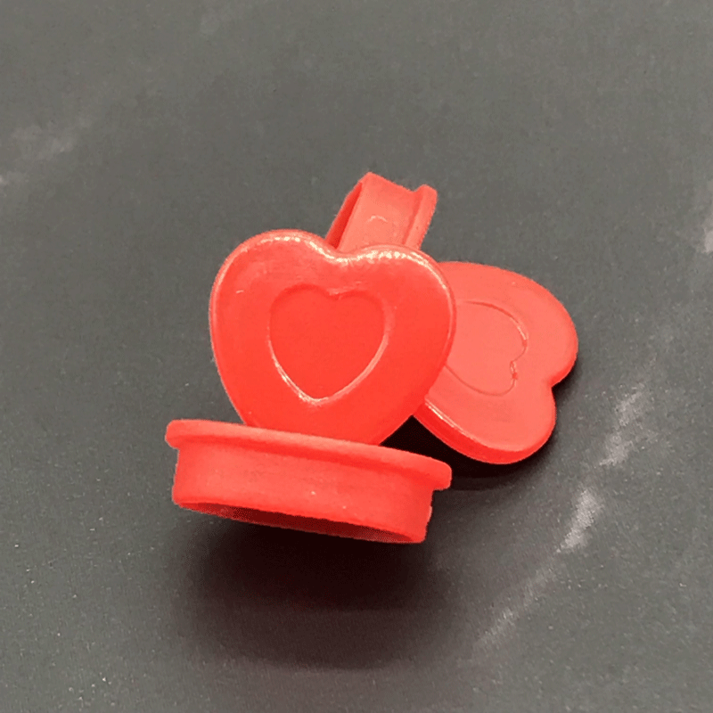500pcs disposable injection milk tea cup lid stopper handmade DIY accessories heart shape stopper: stopper4 / 1000pcs