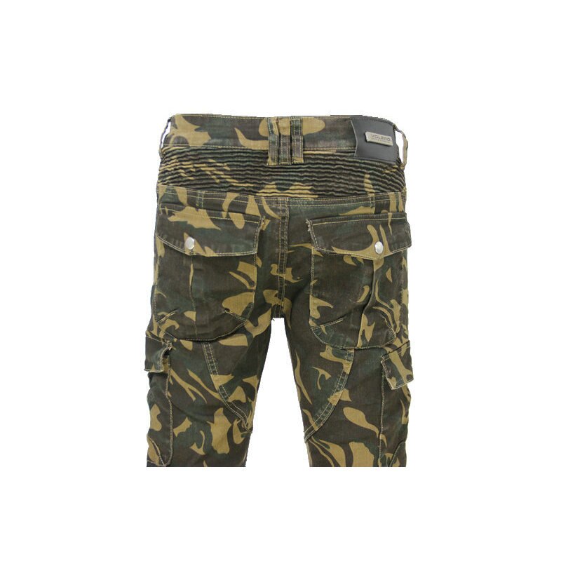 Motorcykel ridebukser volero camouflage beskyttende jeans lokomotiv ridder dagligt løse lige bukser camo farve