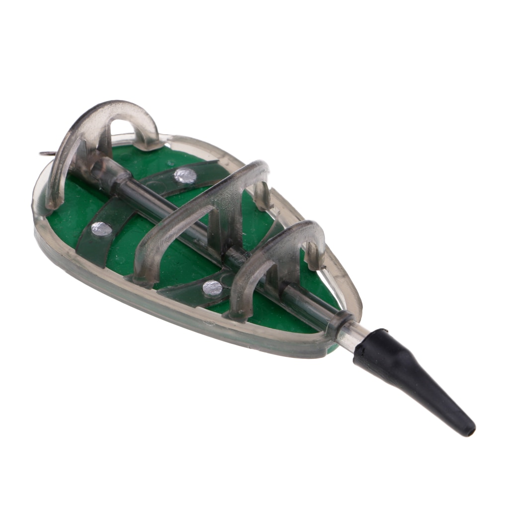 Alimentador En Línea Carpa Pesca Cebo Jaula Terminal Tackle Lanzador de Cebos