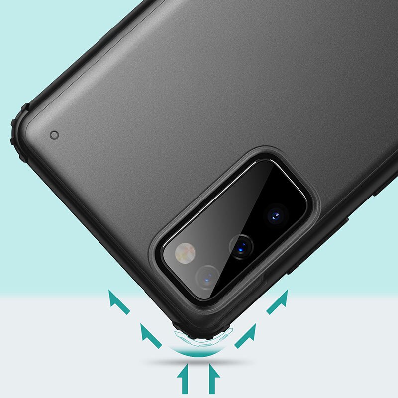 fallen für samsung s20 fe stoßstange abdeckung auf Galaxis s20 Fan Auflage s 20 20s s20fe 4g 5g schutz telefon zurück coque tasche tpu pc matt