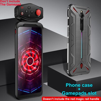 Schokbestendige beschermende tpu-hoesjes voor zte nubia red magic 3 , warmteafvoerhoesje, ondersteuning voor gamepad red magic 3- hoesje: Grijs