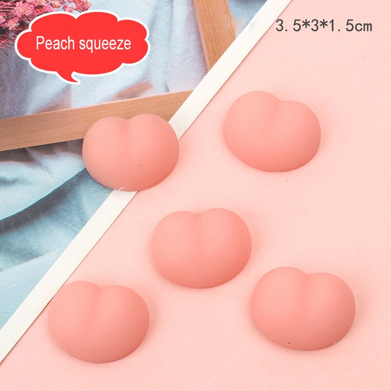 2 pz pesca culo cartone animato cane maiale anatra Squishy spremere Fidget giocattolo decompressione decorazioni fai da te auto paraurti adesivo porta giocattoli antistress: 3PCS Butt