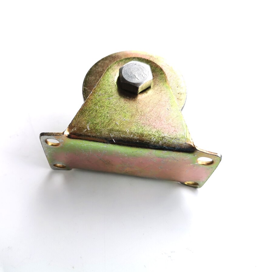 3Inch Schuifpoort Wielen, U Groeflager Rollers Met Beugel Karren Tot 500KGS