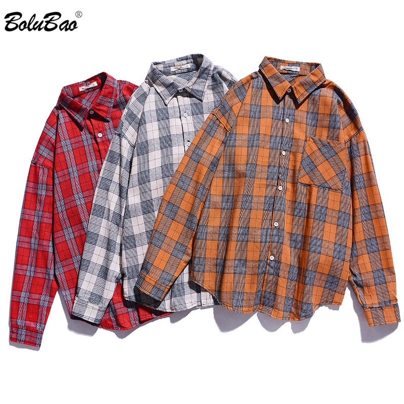 BOLUBAO hommes à manches longues chemise à carreaux automne hommes confortable Section mince chemise mâle affaires décontracté dessus de chemise