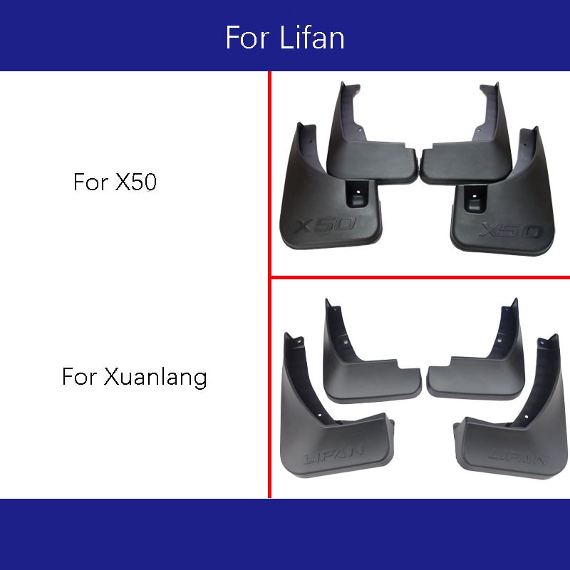 Voor Lifan X50 Xuanlang Set Van 4 Auto Voor En Achter Splash Guard Spatlappen Spatborden Spatbord Auto Accessoires