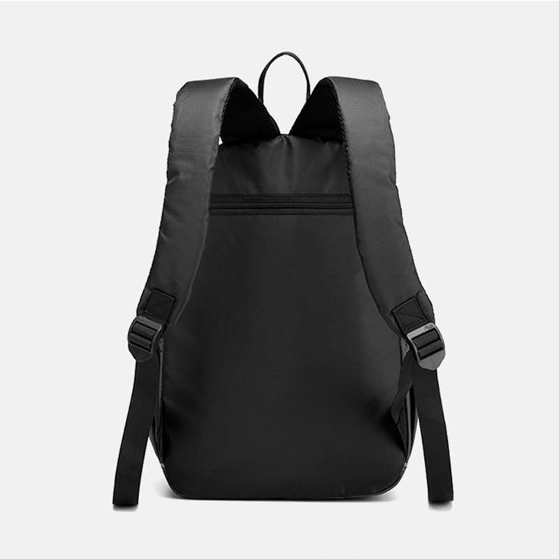 Män kvinnor nylon ryggsäck daypack reflekterande rand resväska manlig kvinnlig skolbok väska ryggsäck ryggsäck