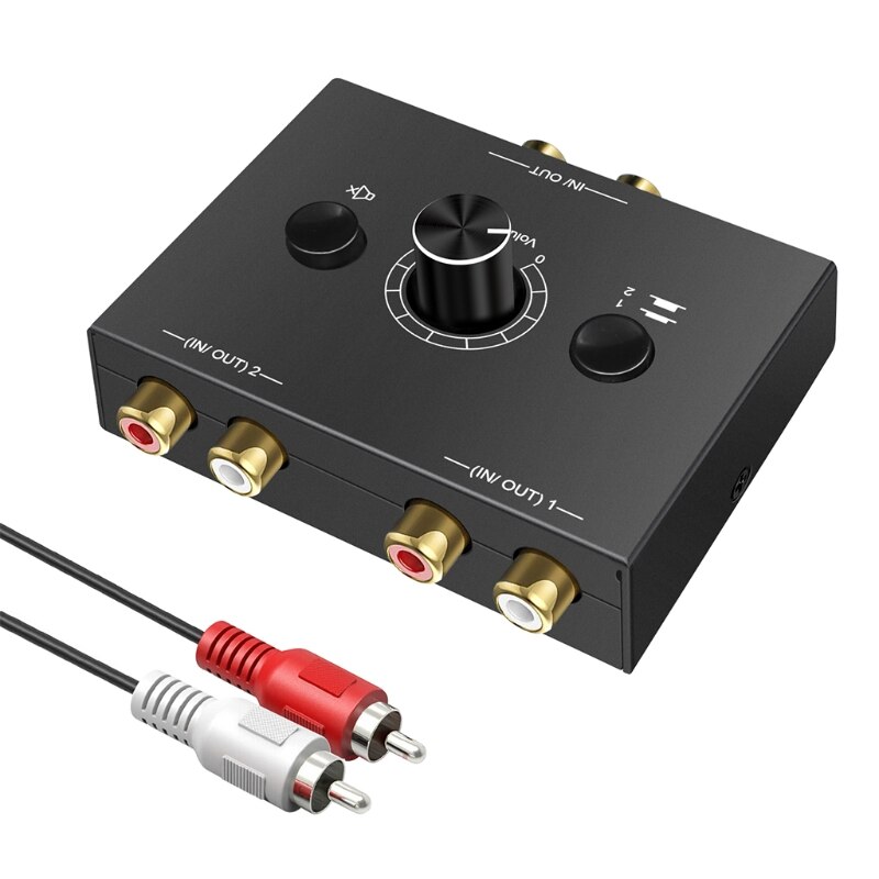 Switcher Box Bidirectional Switching Splitter for Phone Laptop Headphone: Default Title