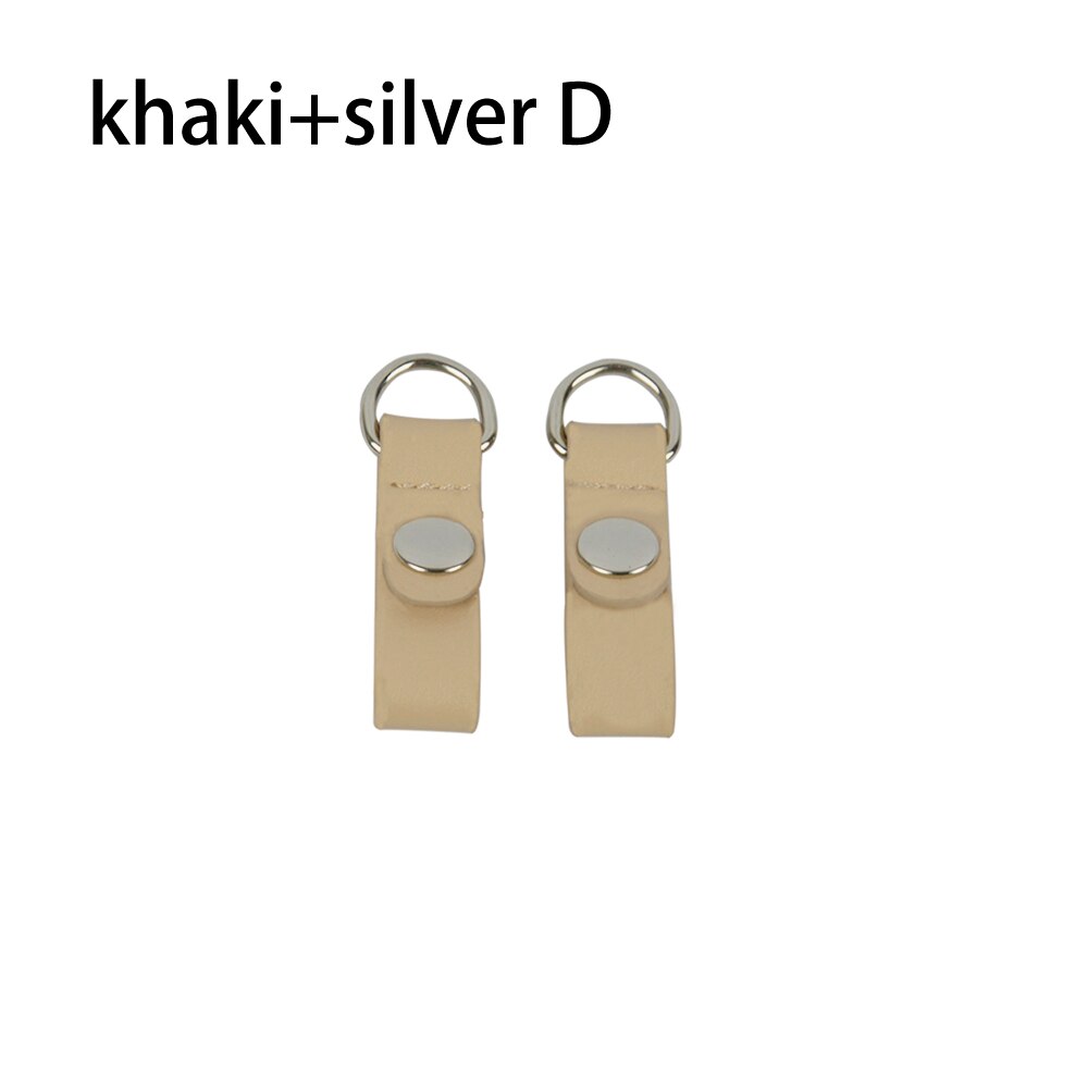 TANQU Nuovo 1 Coppia 2 pezzi Chiusura a Clip di Fissaggio per Obag Faux Della Cinghia di Cuoio Clip del Gancio per il Opocket O sacchetto: khaki