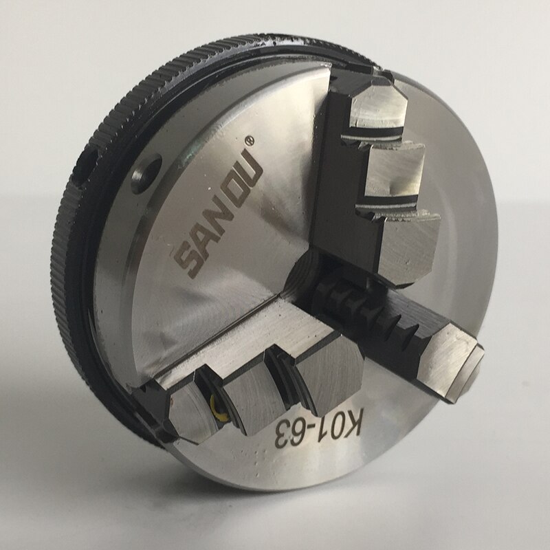 Three jaw self-centering wood lathe chuck 63mm K01-63 for small wood lathe