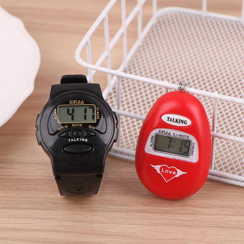 1PC Eine sprechende Uhr, die die Zeit in Englisch sprechen. Digitaler Wecker für Blinde, Älteste oder Kinder. Zeitberichtungsglockenspiel