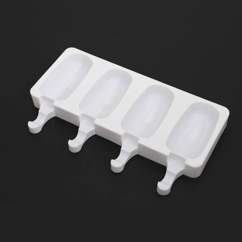 Homemade Food Grade Silicone Ice Cream Molds 2 Size Ice lolly Moulds Freezer Ice cream bar Molds Maker With Popsicle Sticks