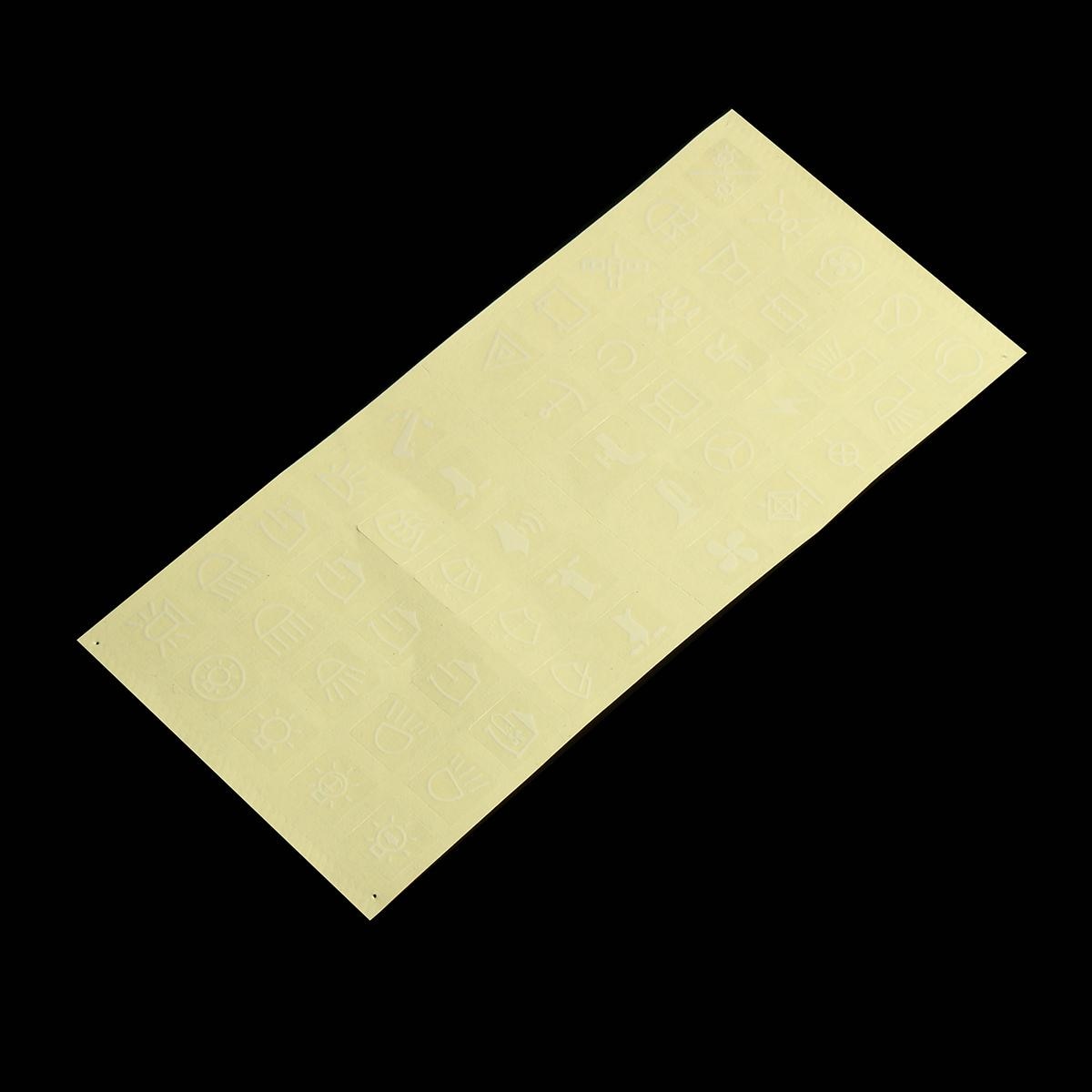 1 Set 50pc Caravan Marine Boat Instrument Switch Circuit Panel Decal Sticker Label Clear