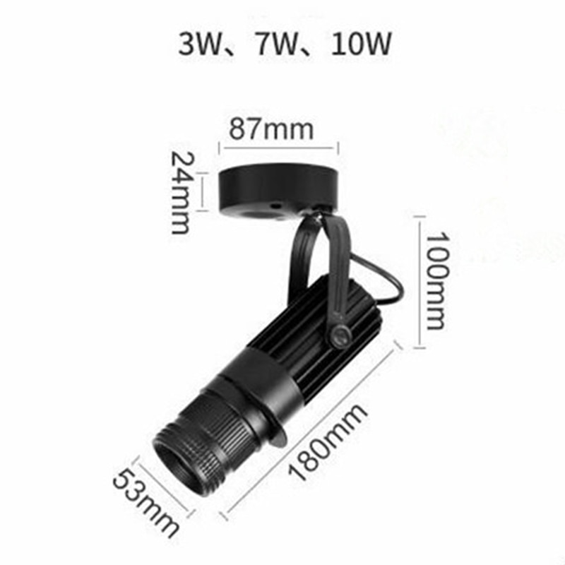 Rails d'éclairage LED restaurant KTV barre fond magasin de vêtements scène salle d'exposition projection zoom piste lumière rail