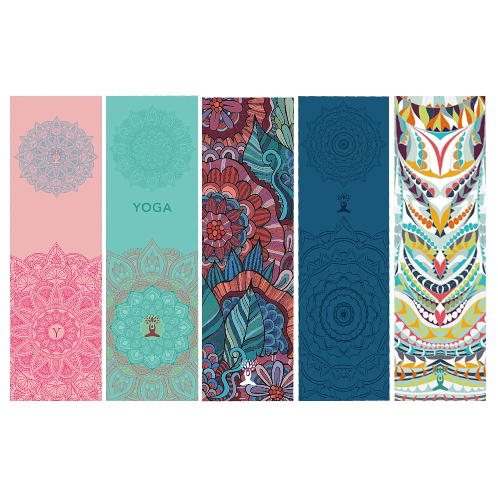 30*100 cm Gedruckt Yoga Handtuch Tragbare Doppel Schicht Nicht-Slip Matte Schutz Yoga Übung Pad Schnell Trocknend pilates Handtuch Decke