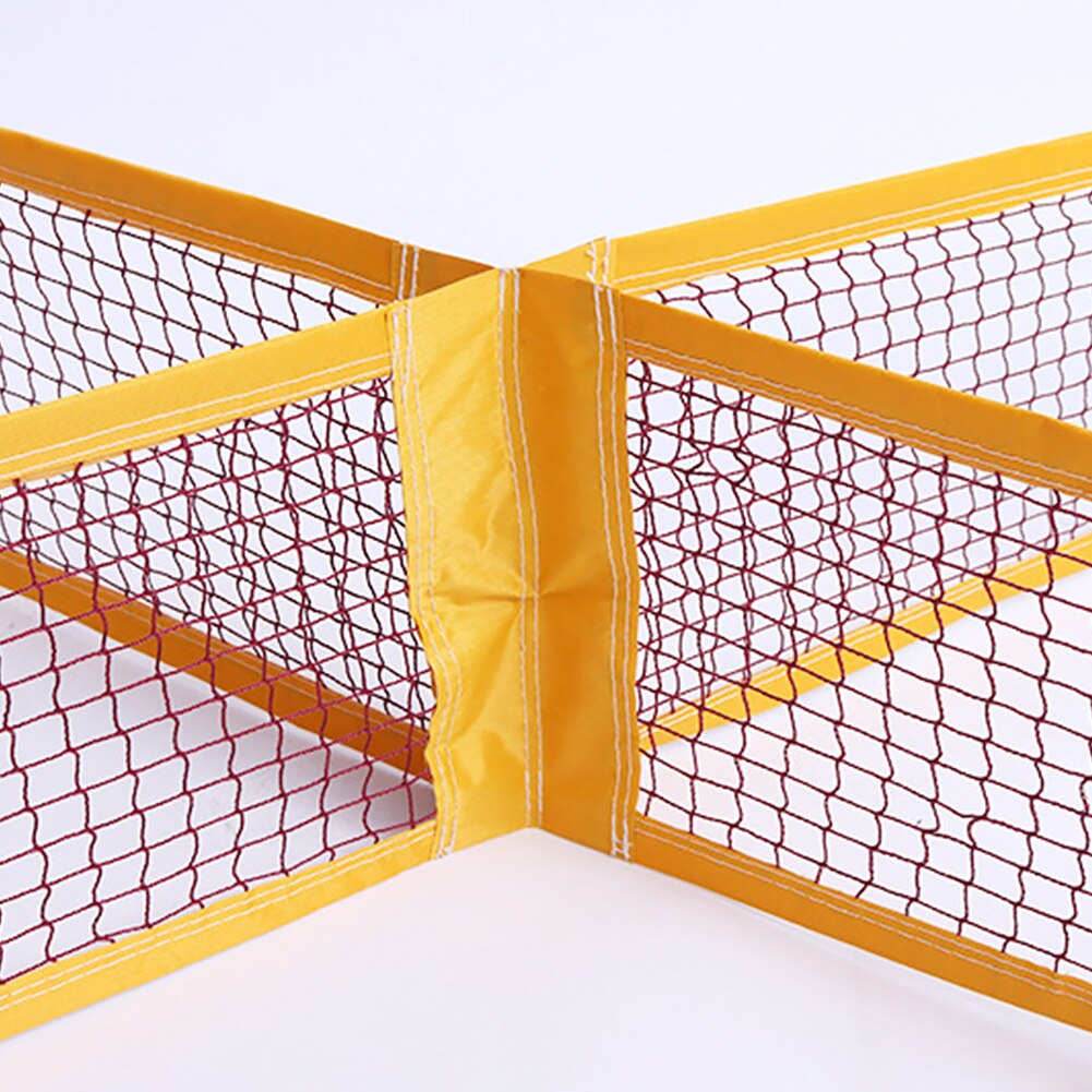 Equipamento esportivo portátil de dobramento quatro quadrado ao ar livre indoor ajustável altura cross voleibol net jogo da equipe tênis badminton