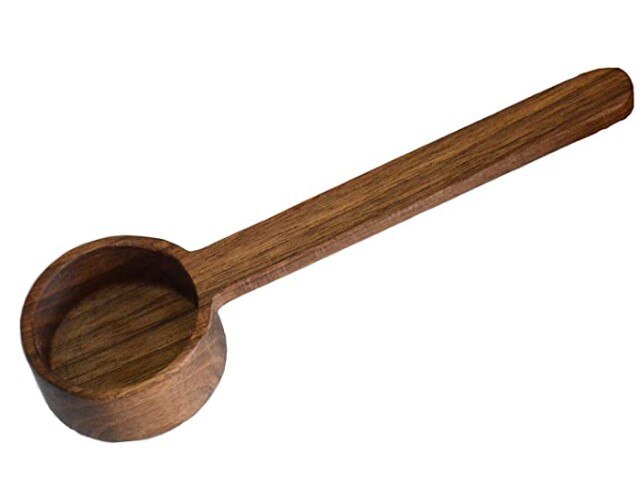 Wooden measuring spoon set kitchen measuring spoon tea coffee spoon sugar spice measuring spoon copper coffee spoon