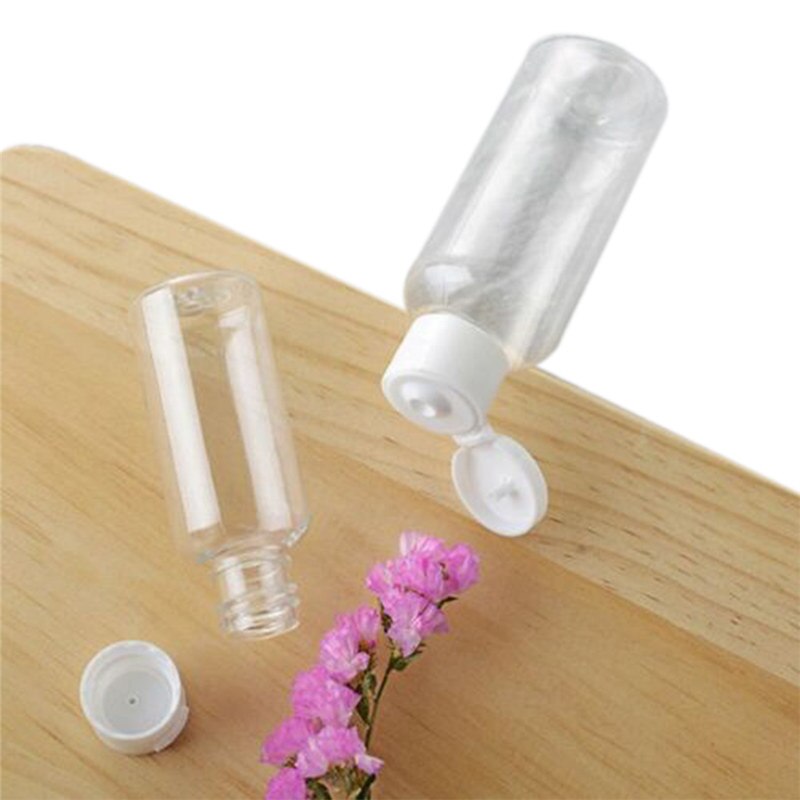 1/5 stk bærbar rejse gennemsigtig flaske 50ml 100 ml plastikflasker til rejseunderflaske shampoo kosmetisk lotionbeholder