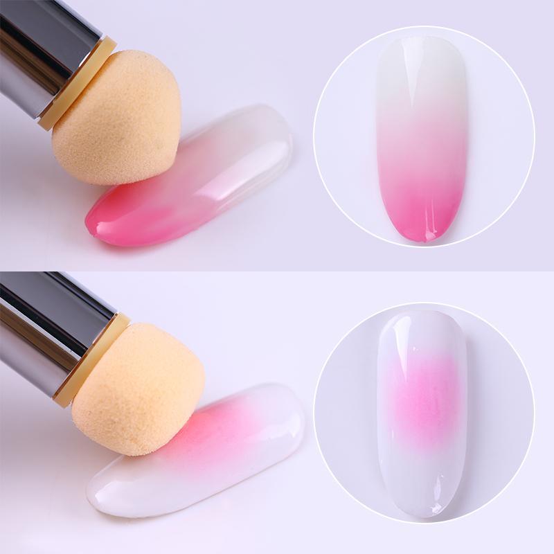 Mobray-vernis à ongles Gel à double extrémité, brosse acrylique avec poignée avec strass, stylo de peinture de manucure à faire soi-même