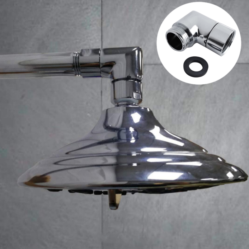Duschkopf Ellenbogen Adapter Dusche oben sprühen Ellenbogen Chrom Winkel Duschkopf Anschluss Badezimmer Zubehör