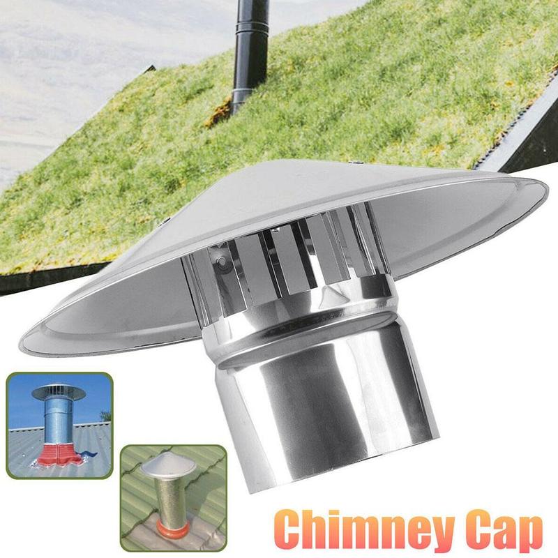 Tapa impermeable para techo con forma de seta, tubos de hierro galvanizado de 100/150/200mm para capó, escape, ventilación, chimenea, M9Q5