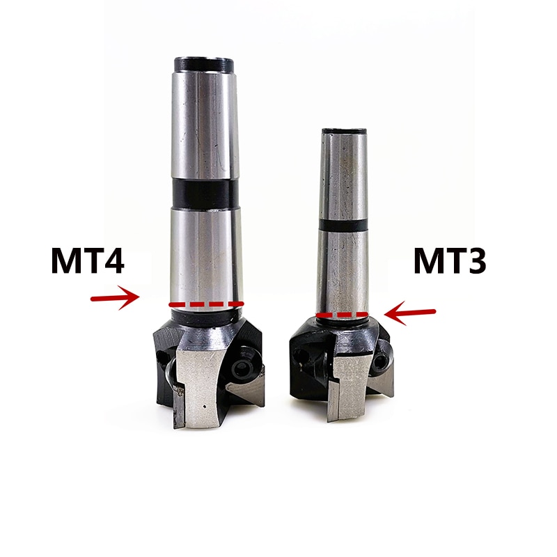 MTB Morse kegel MT3 MT4 rechten winkel 90 grad wende Gesicht mühle Cutter Bar gewinde M12 M14
