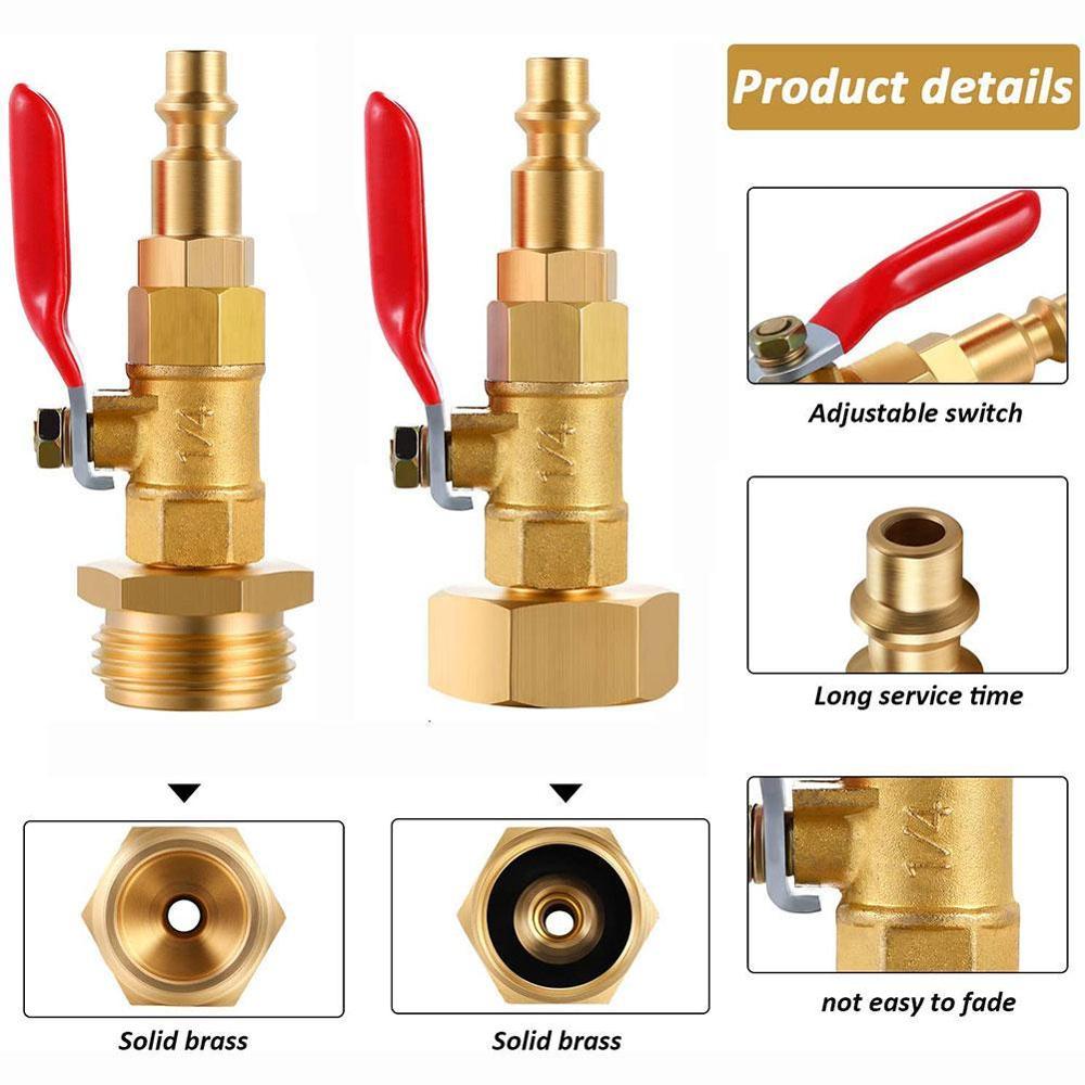 RV Blowout Adapter 5 Piece Kit For Winterizing RV Camper Trailer Boat H8V5