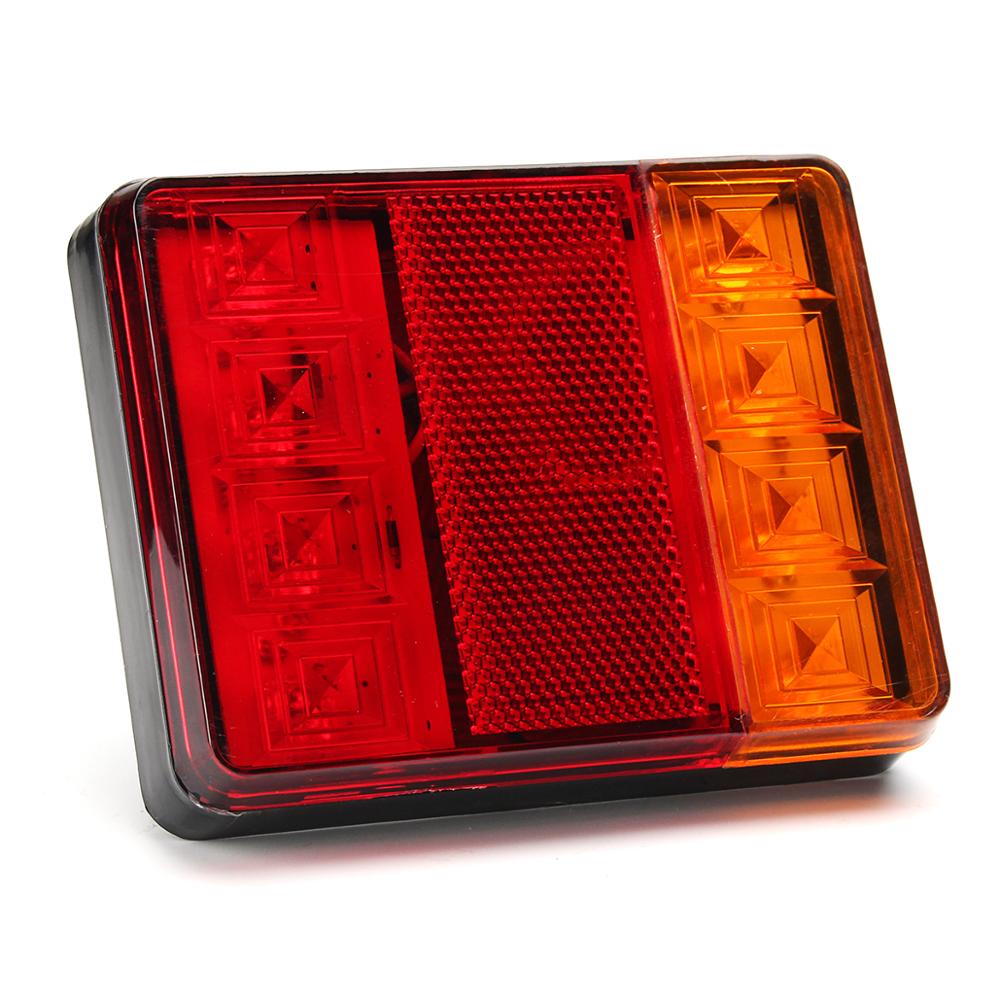 2x 12v led bil lastbil bakljus bakljus bak bromsljus signal indikator lamp markör för husbil trailer lastbil båt husvagn