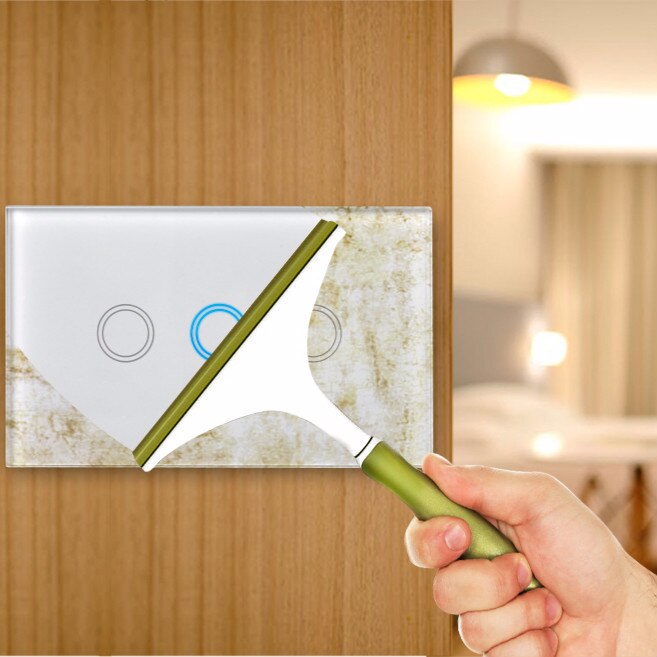 3 Gang US Standard Fireproof ABS Panel Smart Touch Switch Wall Light Switch Light Controller For Home Hotel Office Supplies