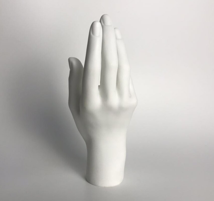 1 Pc Female Mannequin Hand Arm Display Base Women Gloves Jewelry Model Stand White Color Right hand