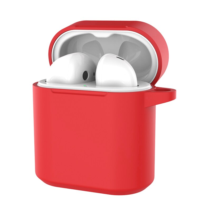 Für Honor FlyPods Silikon Kopfhörer Fall Für Honor FlyPods Pro Lade Box Anti-slip Schutzhüllen Für Huawei FreeBuds 2 Pro: Red