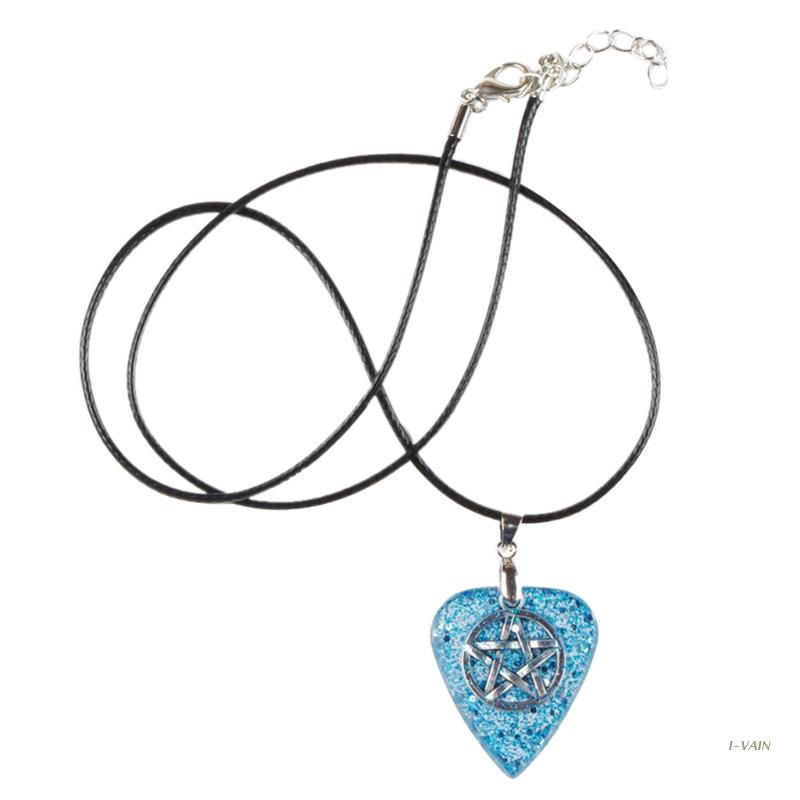 M5TC – collier de médiator de guitare, hommes et femmes, guitariste de musiciens pour mari et petit ami, en résine, pendentif de guitare, de bijoux: HP1