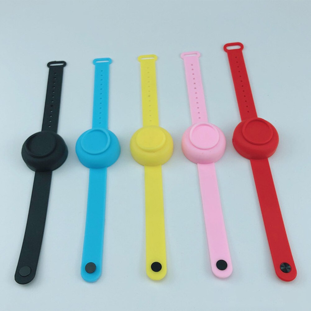 Adult Kid Hand Sanitizer Hand Belt Washing Gel Alcohol Dispensed Bracelet Silicone Watchbands Beak Bottle Dispenser Pumps