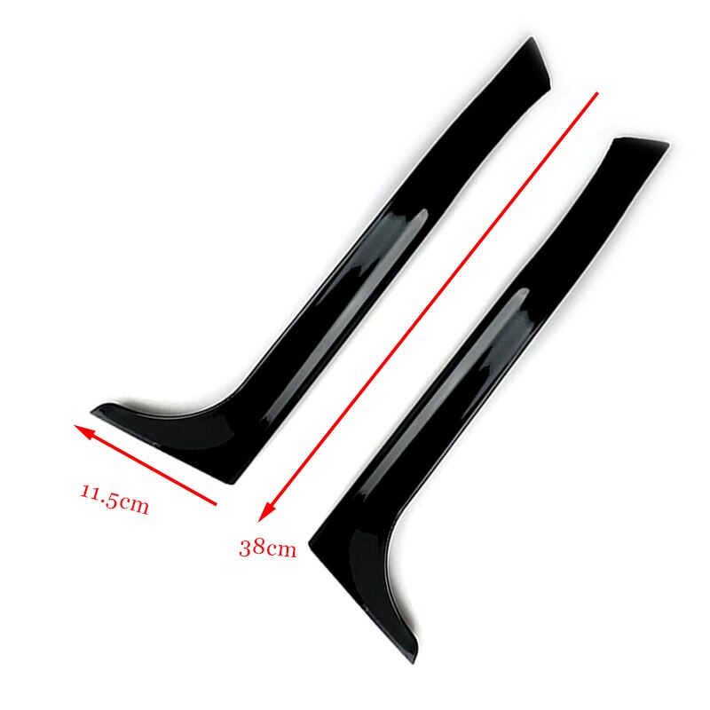 2PCS Spoilers Gloss Black Car Rear Window Side Spoiler Tail Spoiler For ...