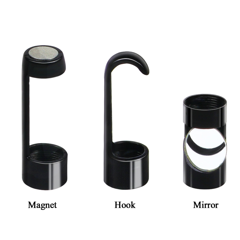 8mm camera inspectie endoscoop met Haak Magneet Side View Mirror Voor WF010 en WF020 draadloze borescope camera serie