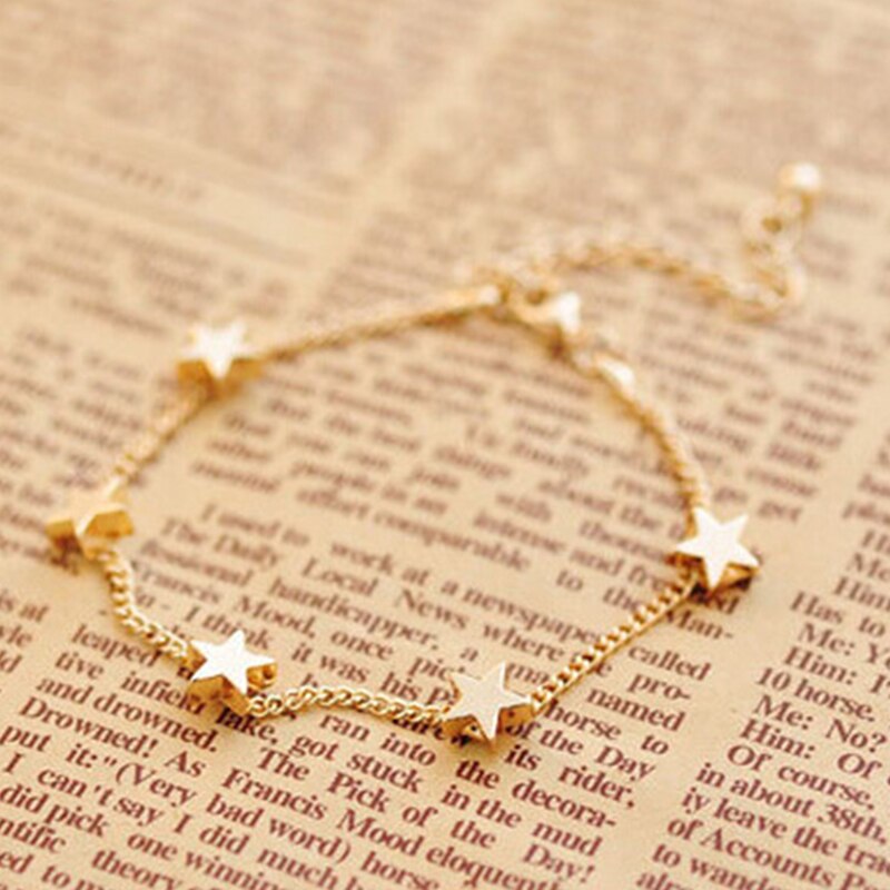 Style Bracelet Rose Gold Star Metal Women's Bracelet Literary Bracelet Jewelry