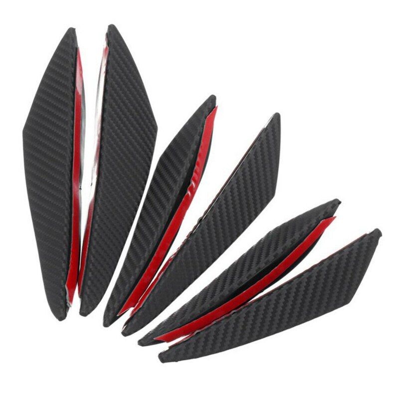 6Pcs Car Universal Modified Spoiler Bumper Carbon ... – Grandado