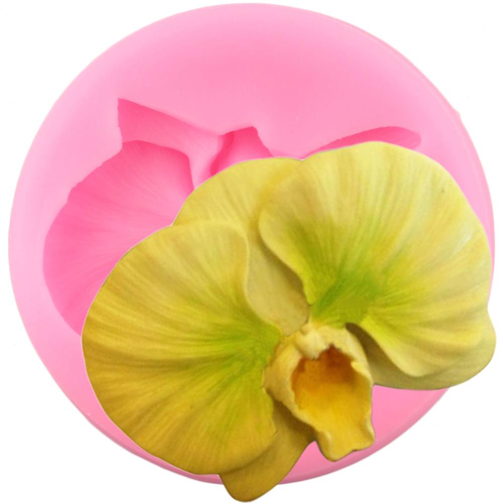 Orchidee Bloem Siliconen Mal Fondant Mallen Taart Decoreren Gereedschappen Chocolade Gumpaste Snoep Polymeer Klei Mallen